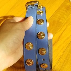 The Limited Vintage Leather Gold Lion Head Belt